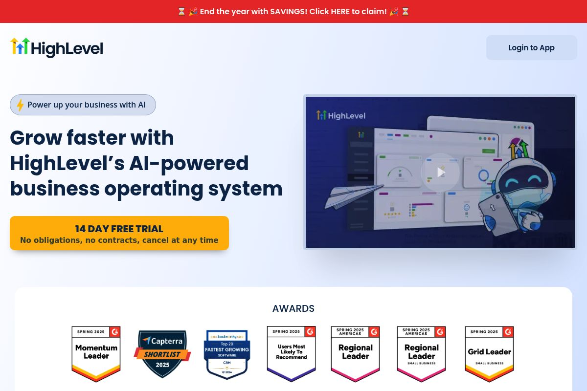 HighLevel website preview
