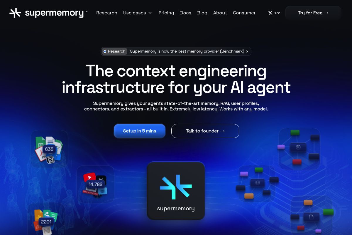 SuperMemory website preview