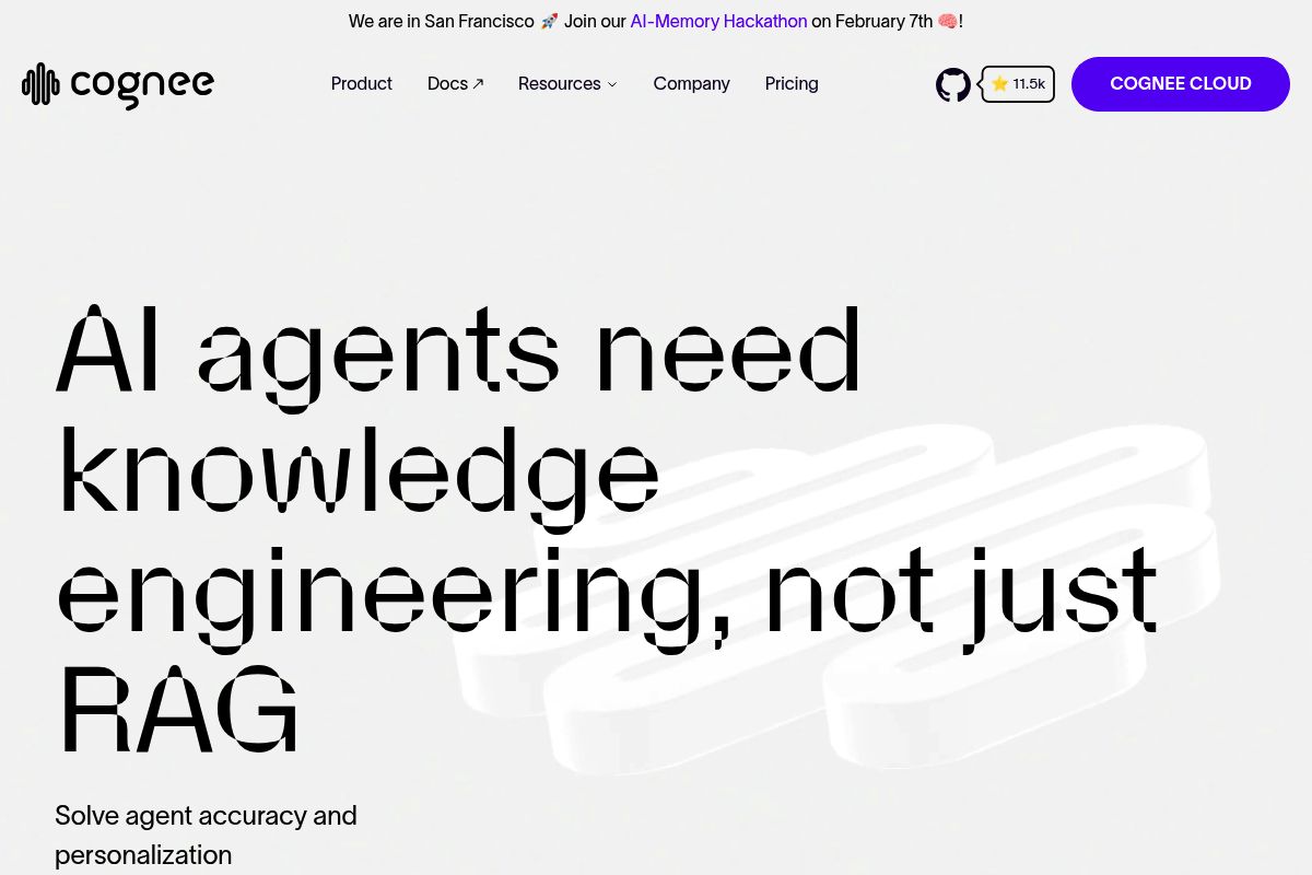 Cognee website preview