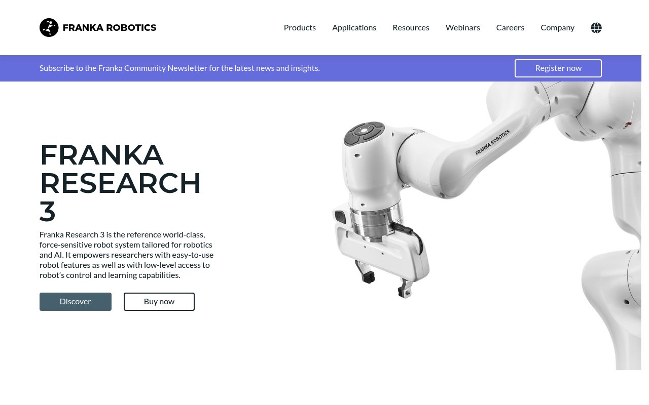 Franka website preview