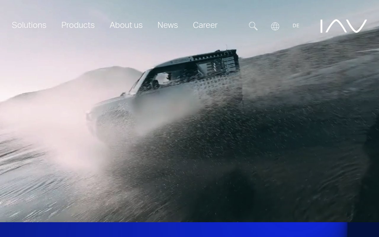 IAV GmbH website preview
