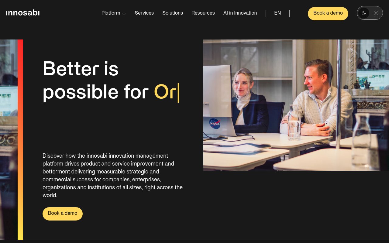 Innosabi website preview