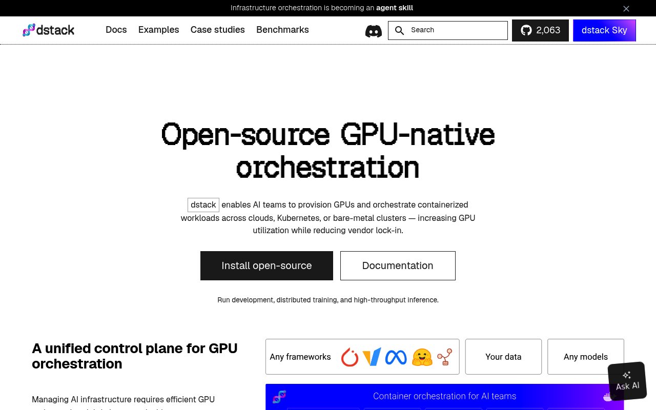 Dstack website preview