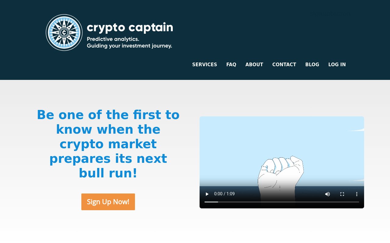 Crypto Captain website preview