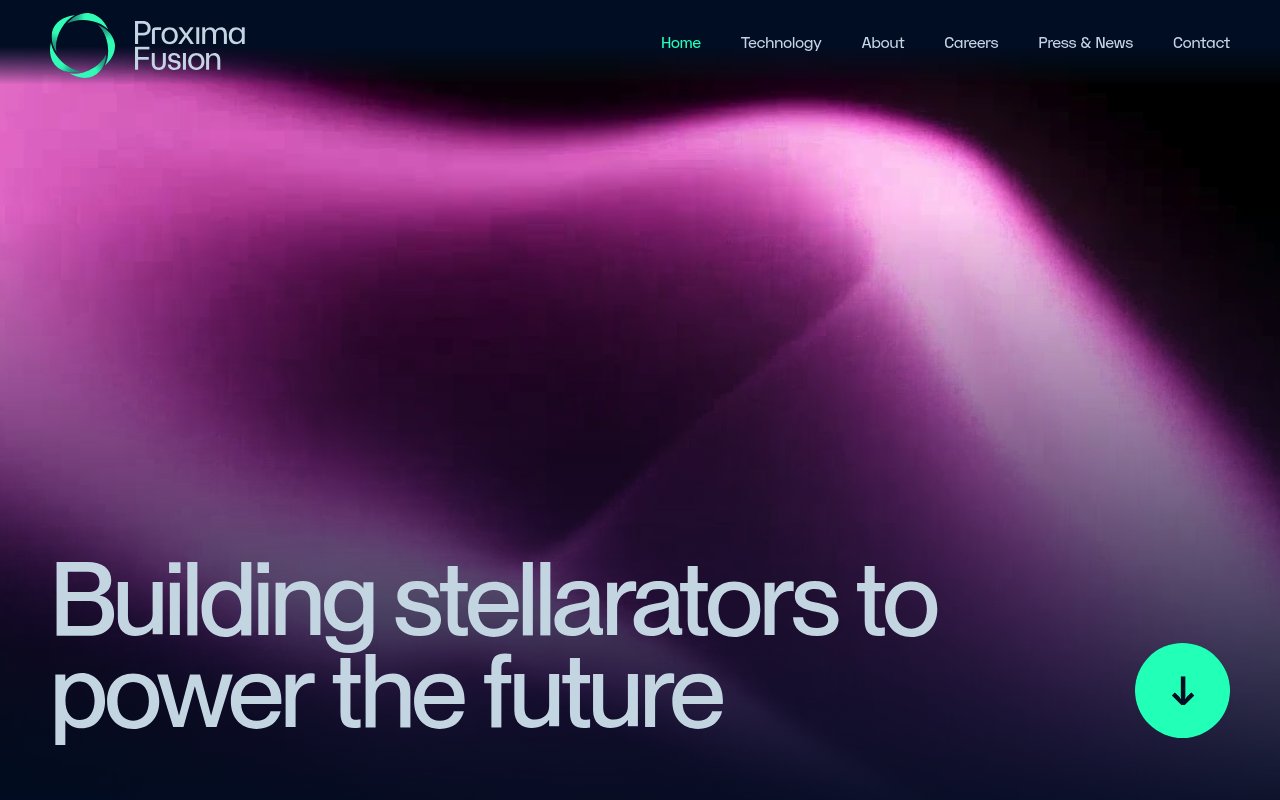 Proxima Fusion website preview