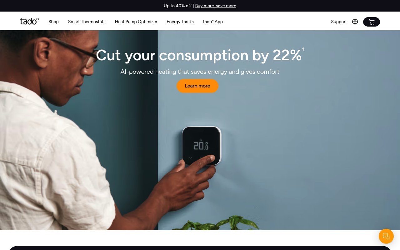 Tado website preview