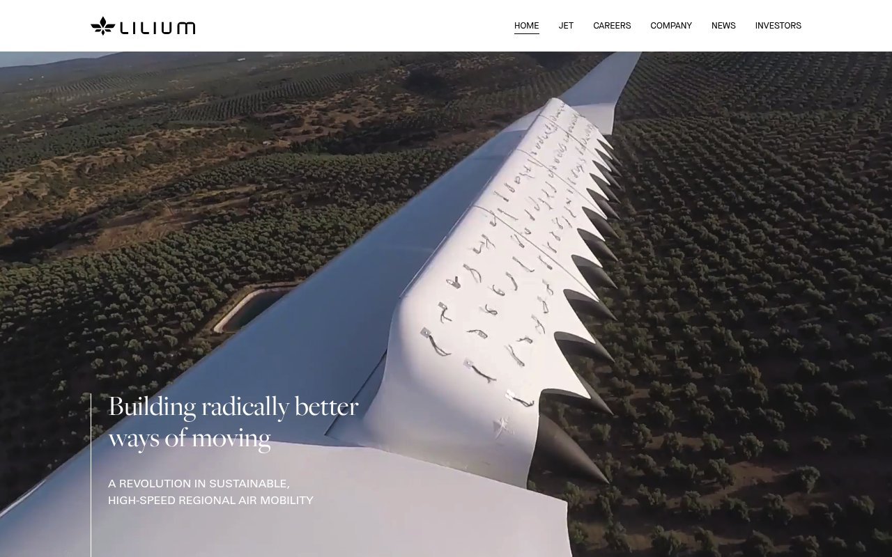Lilium website preview