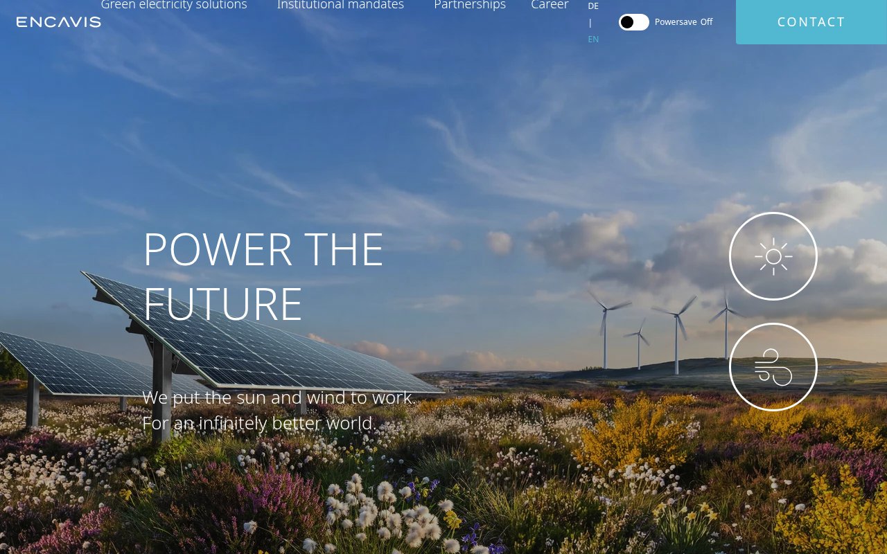 Encavis AG website preview