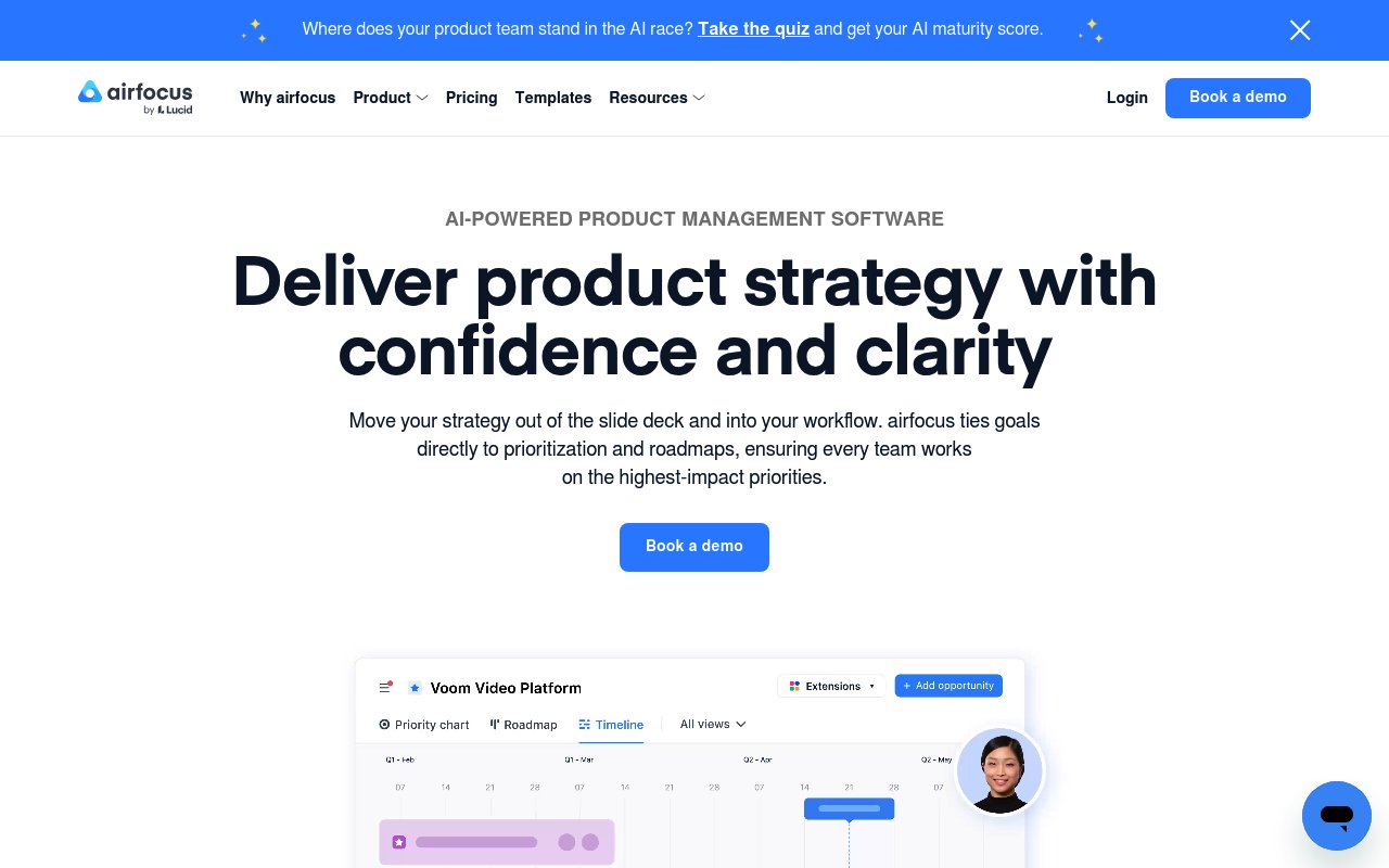 airfocus website preview