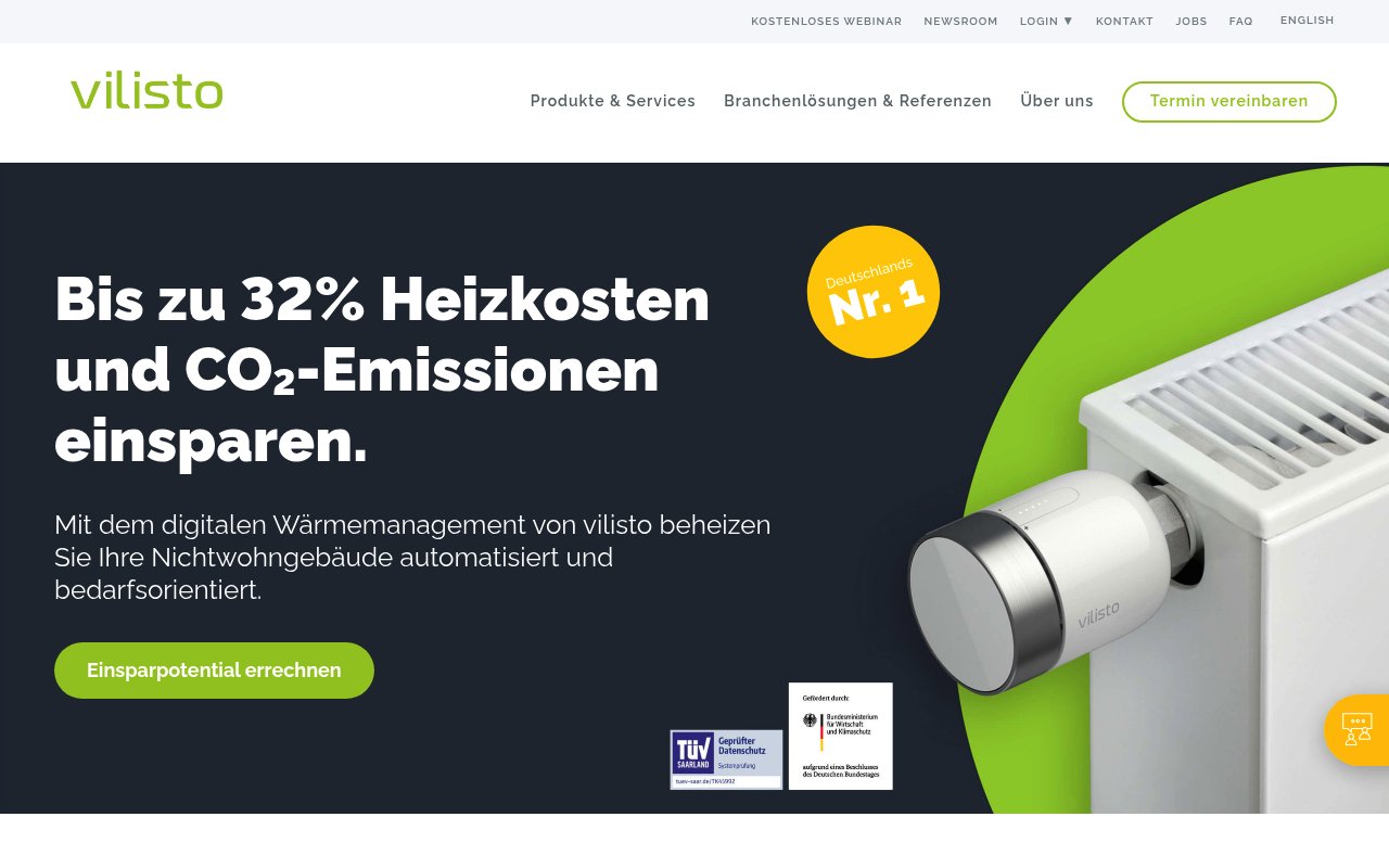 Vilisto website preview