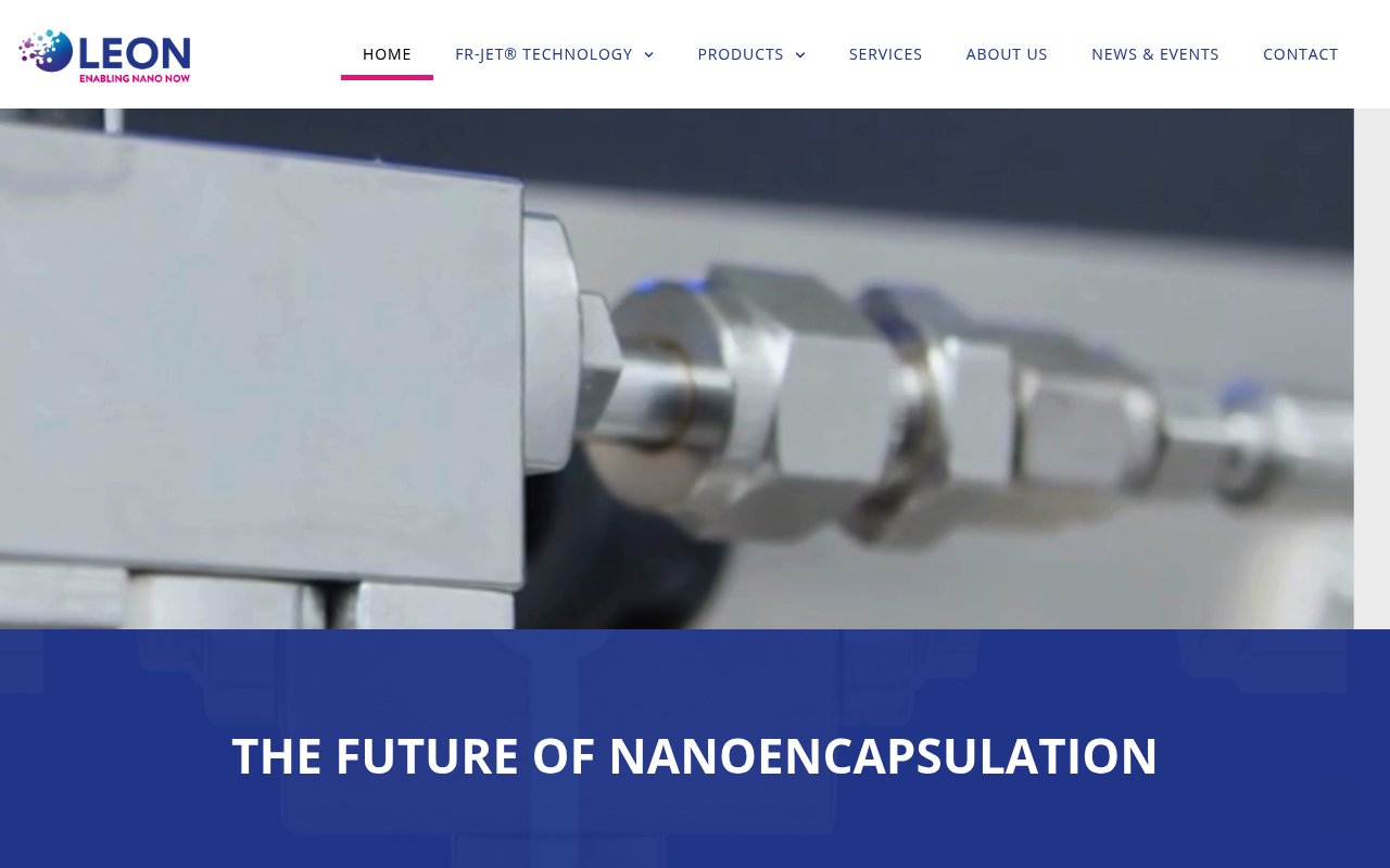 Leon Nanodrugs website preview
