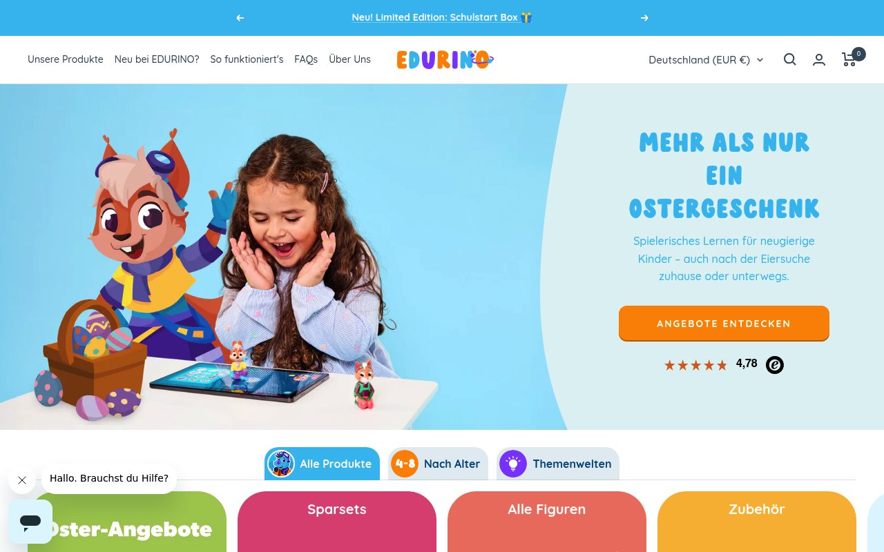 Edurino website preview