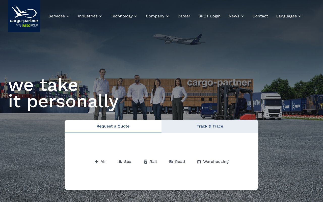 cargo-partner website preview
