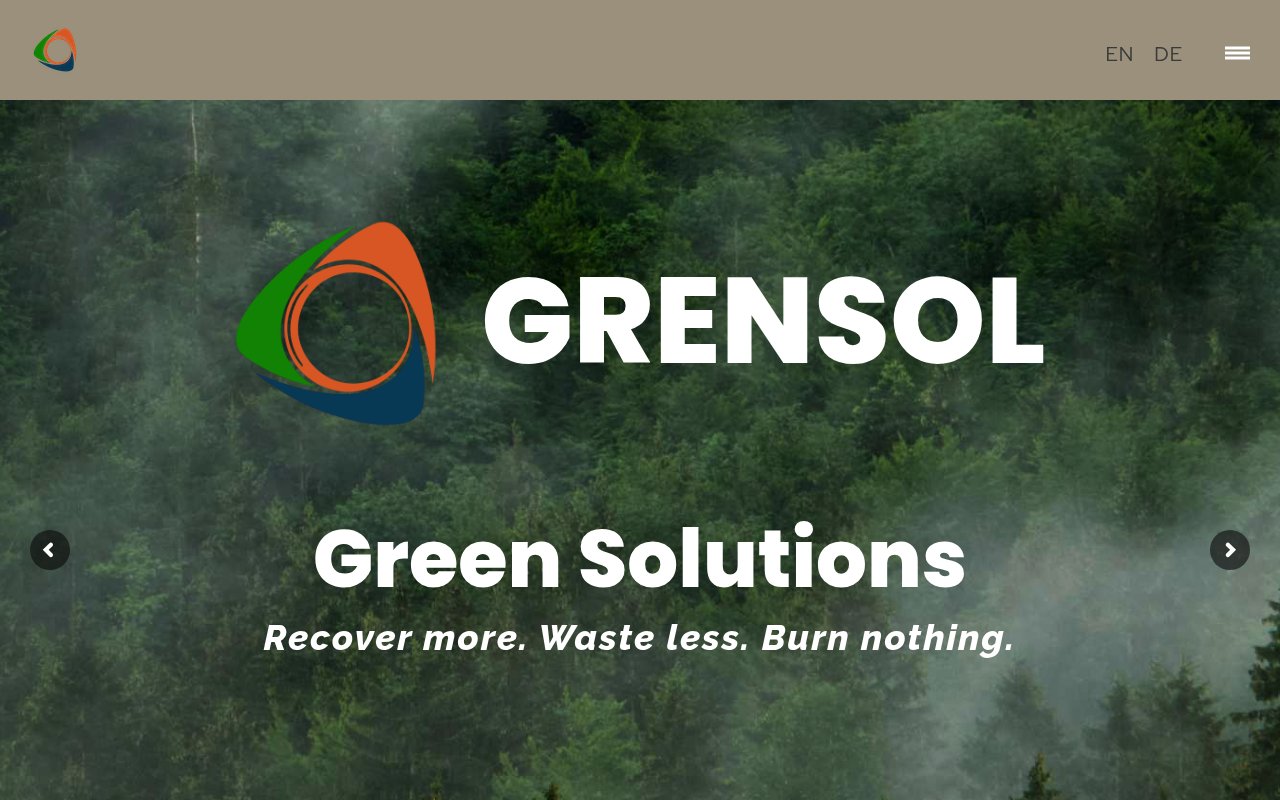 Grensol Group website preview