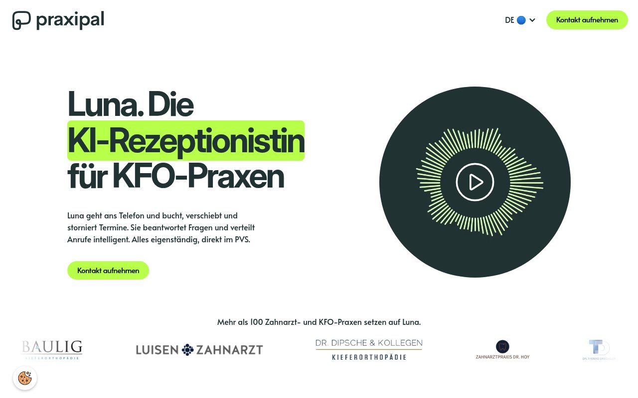 PraxiPal GmbH website preview