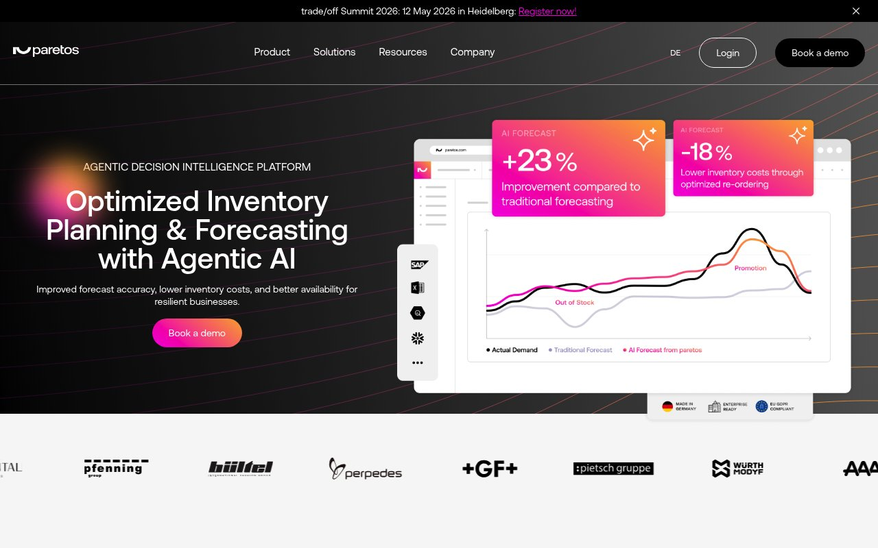 paretos GmbH website preview