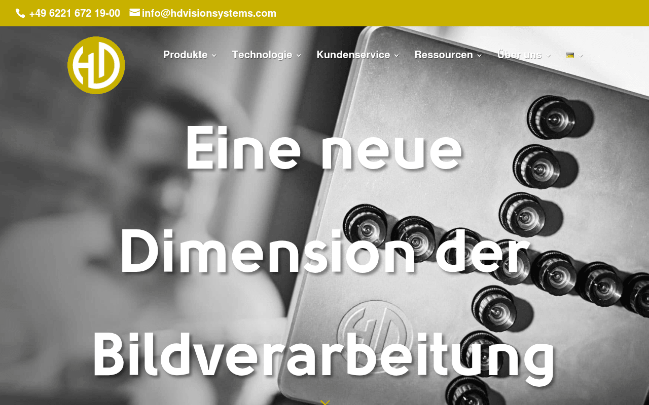 HD Vision Systems GmbH website preview