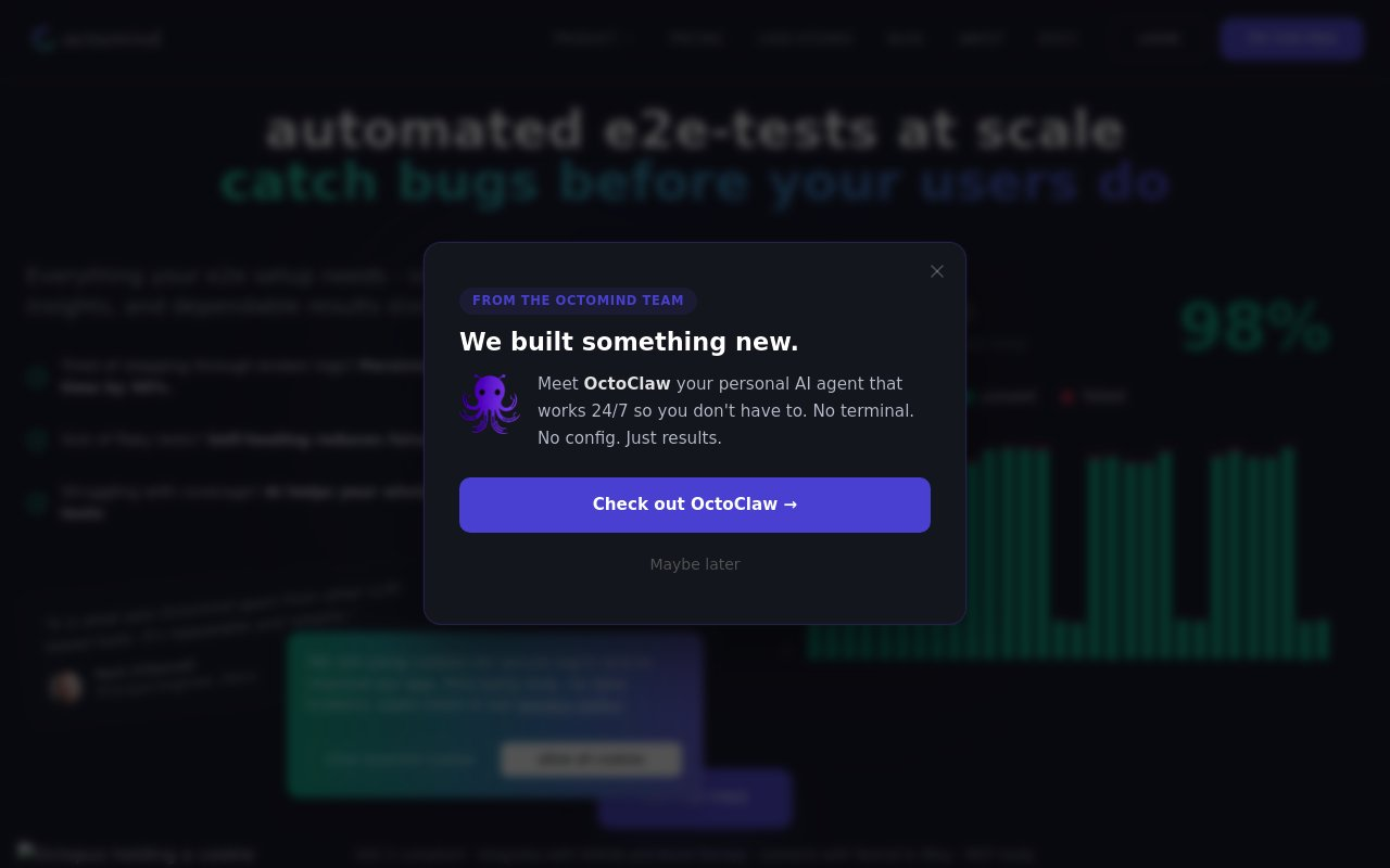 Octomind website preview