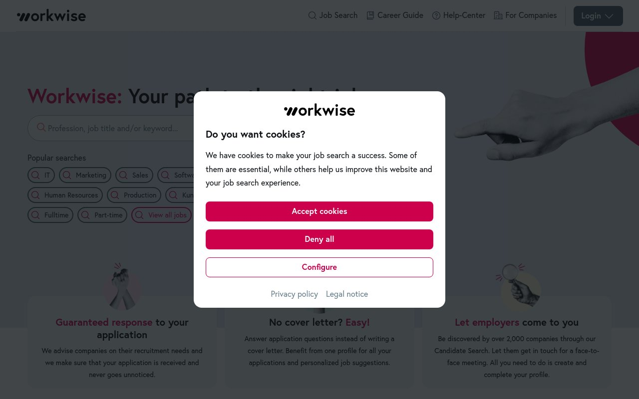 Workwise website preview