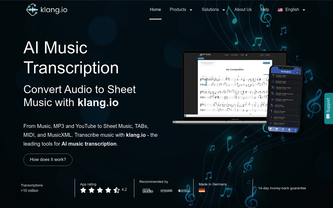 Klangio GmbH website preview