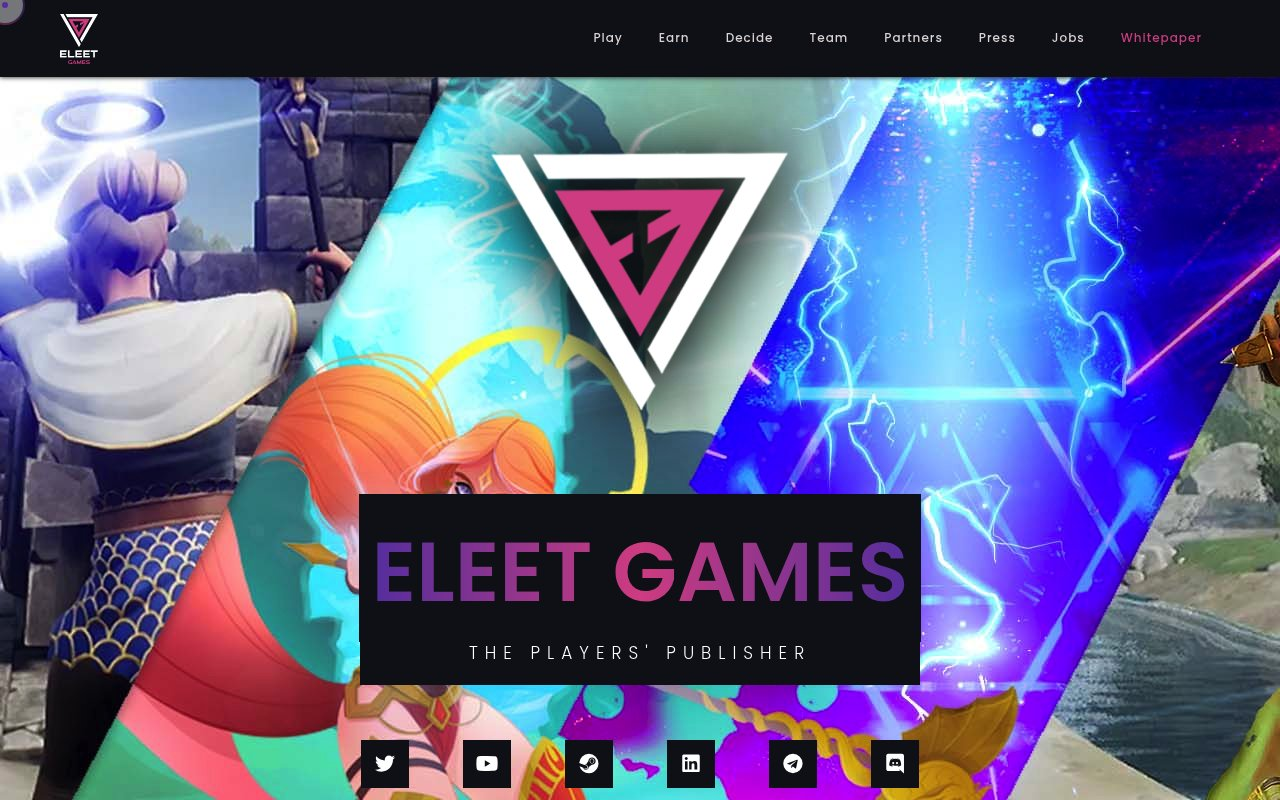 ELEET GAMES website preview