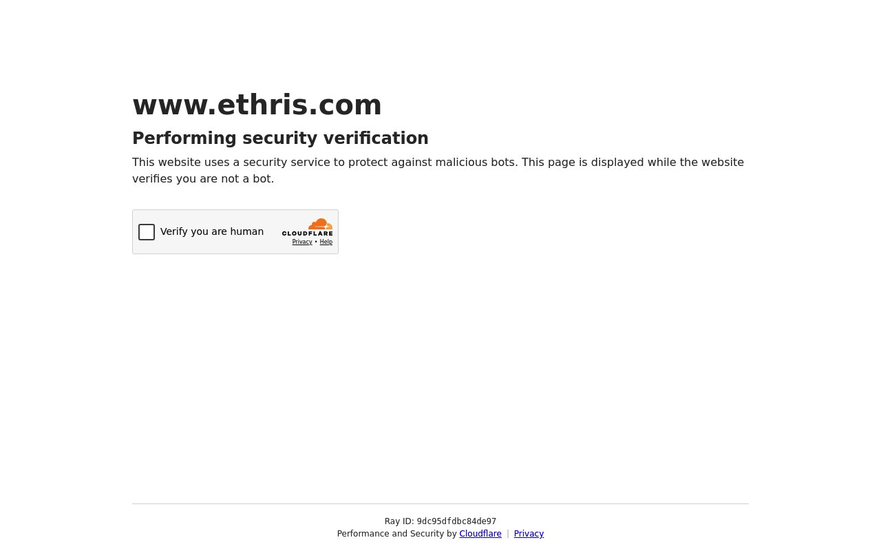 Ethris GmbH website preview
