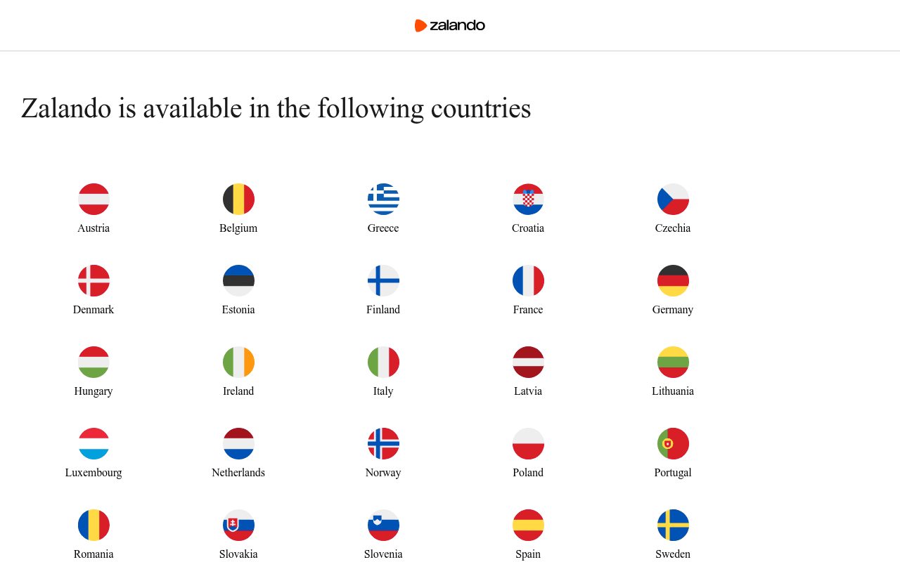 Zalando SE website preview
