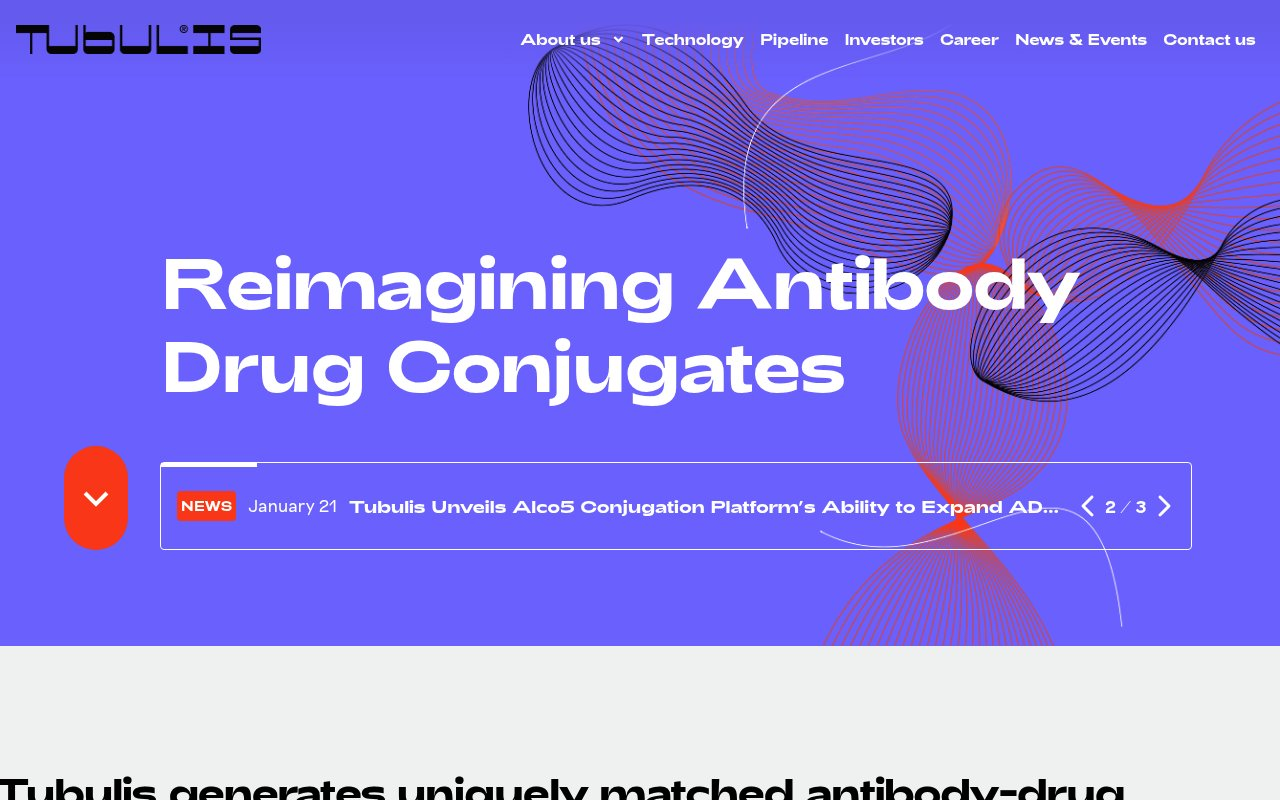 Tubulis website preview