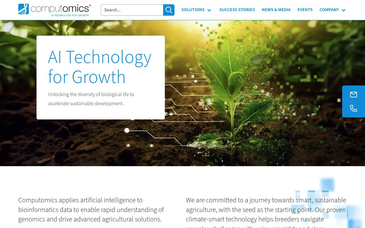 Computomics website preview