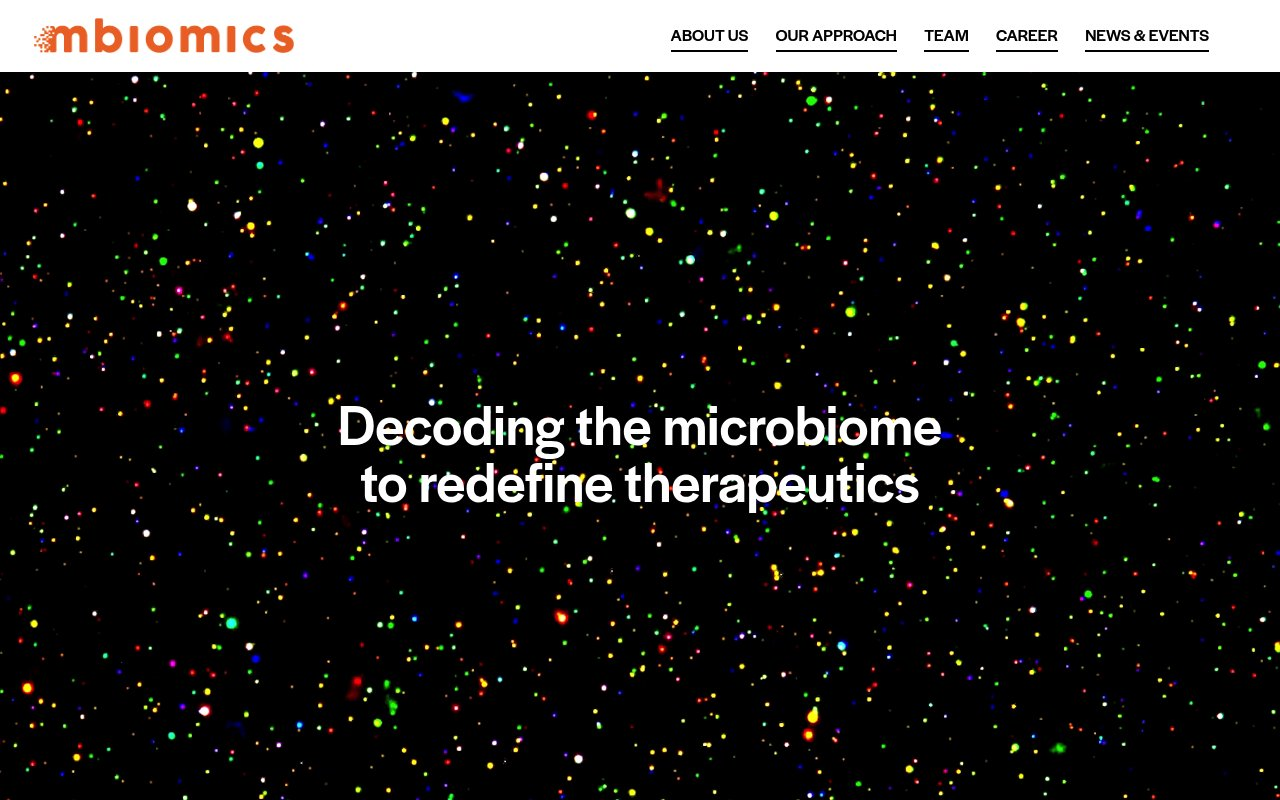 mbiomics GmbH website preview