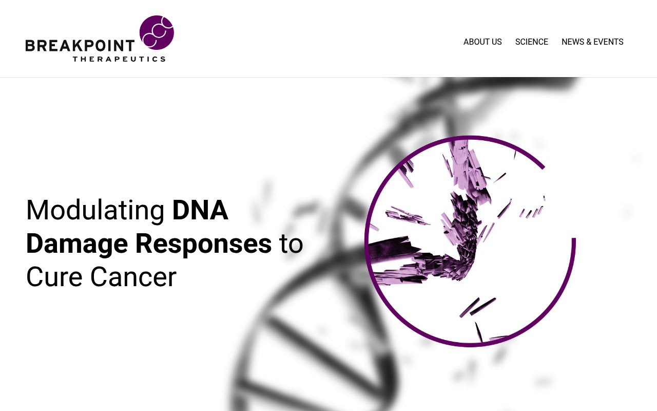 Breakpoint Therapeutics GmbH website preview