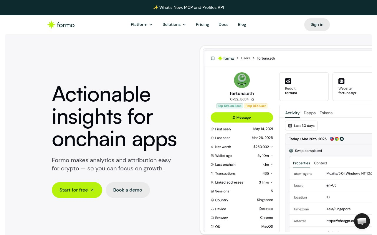 Formo website preview