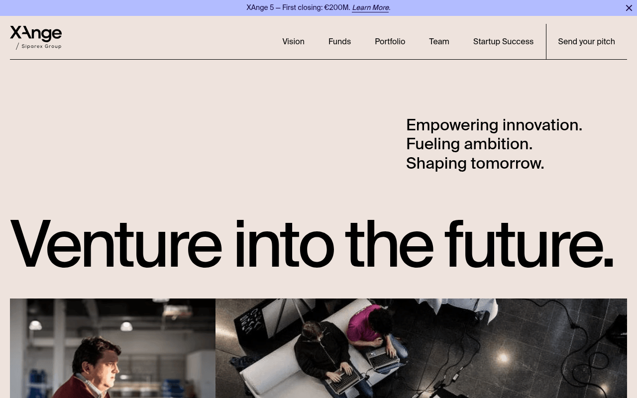 Xange website preview