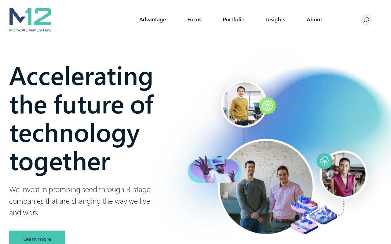 M12 website preview