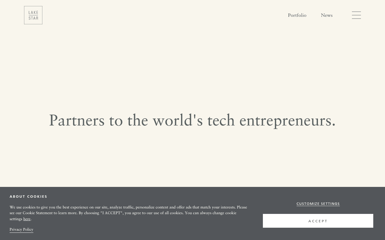 Lakestar website preview