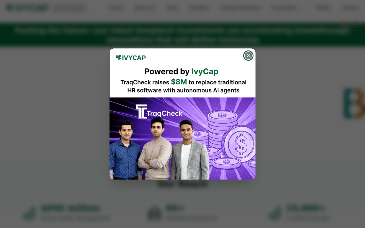 IvyCap Ventures website preview