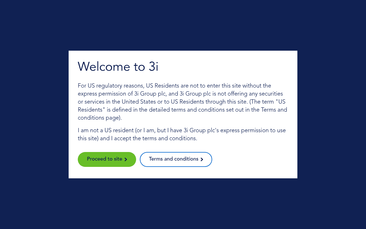 3i Group plc website preview