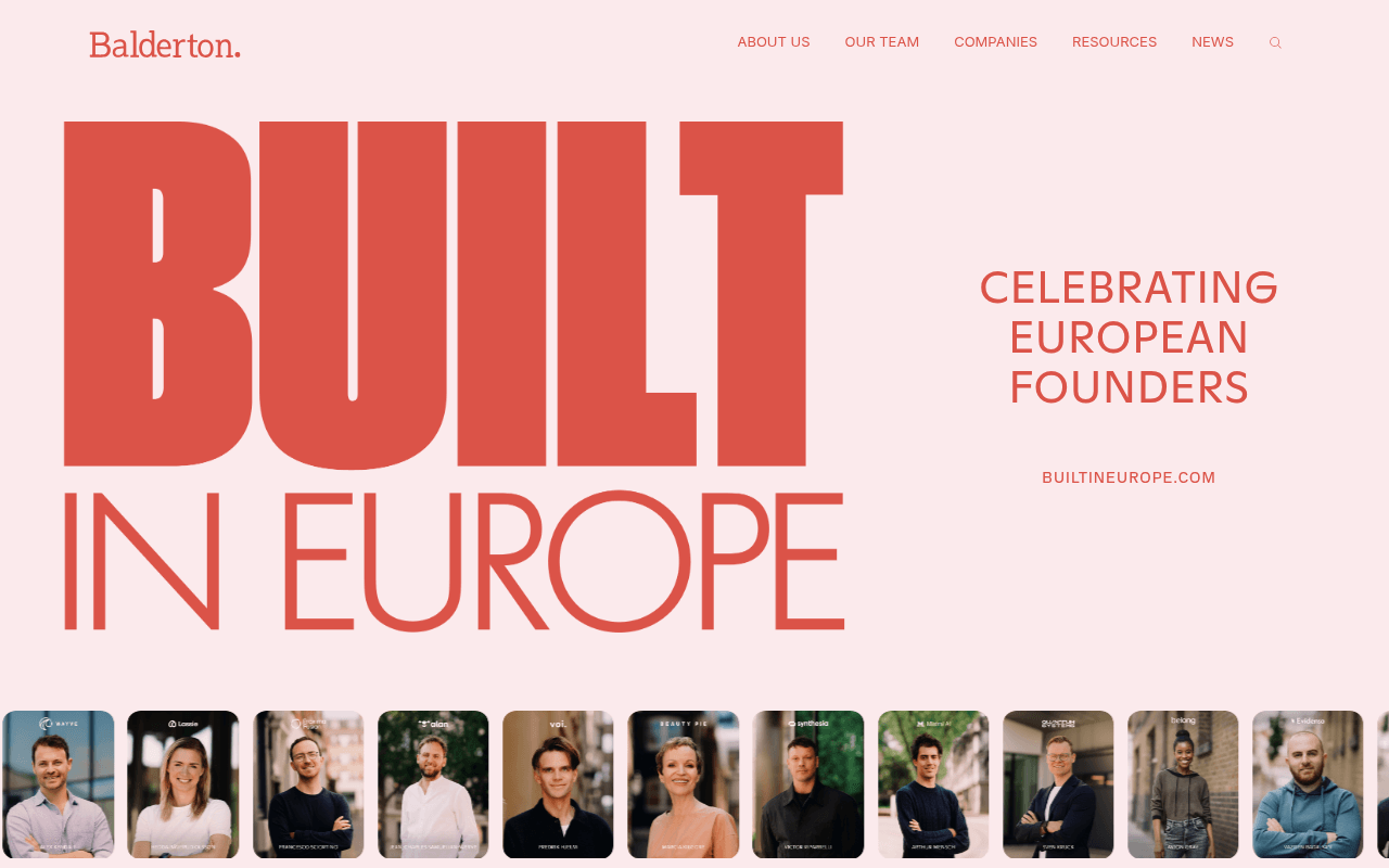 Balderton website preview