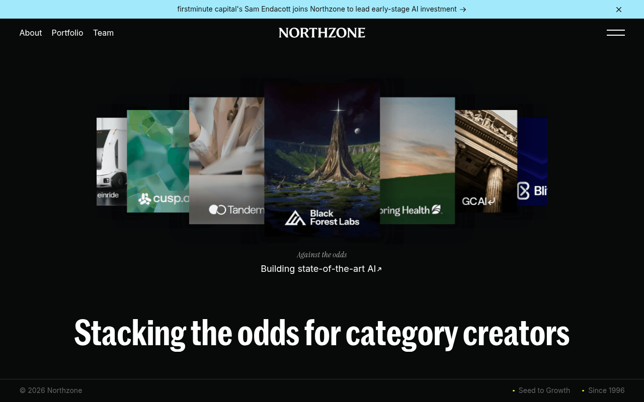 Northzone website preview