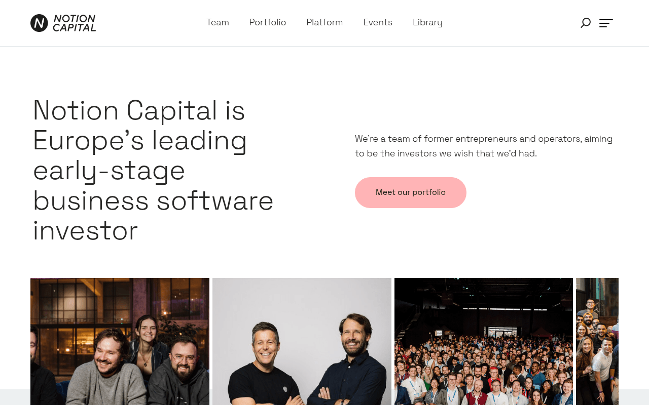 Notion Capital website preview