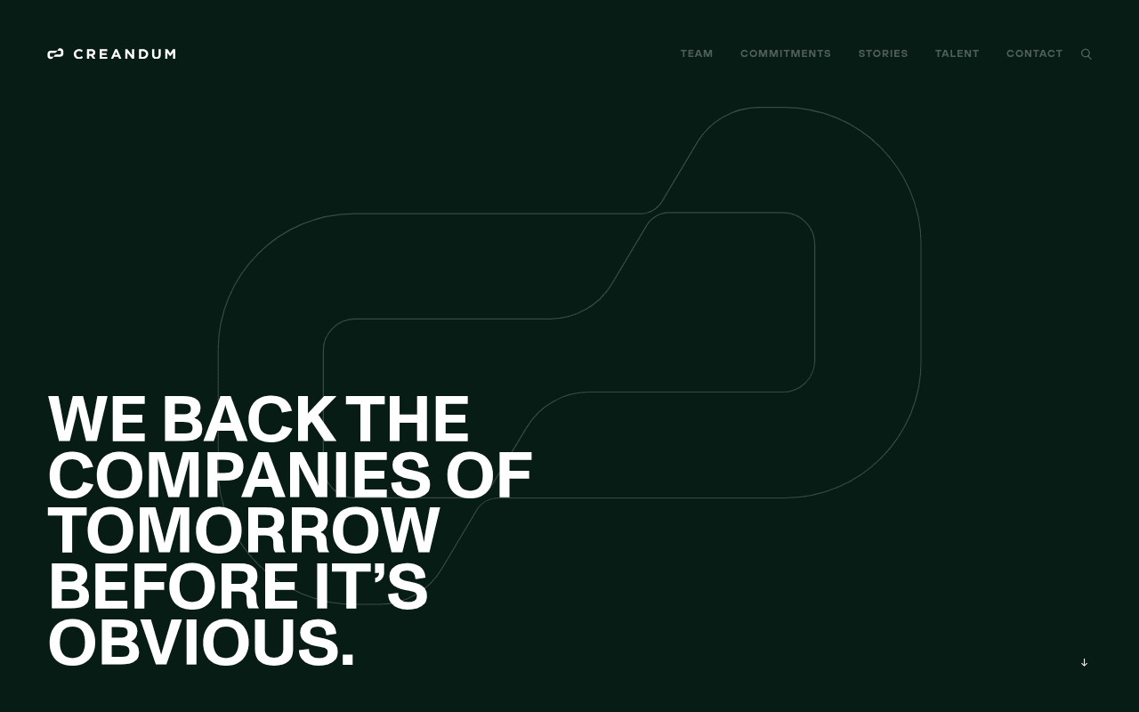 Creandum website preview
