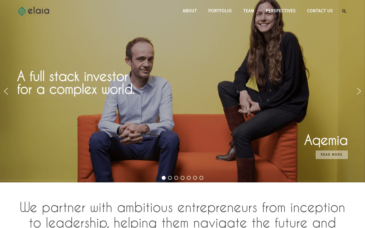 Elaia website preview