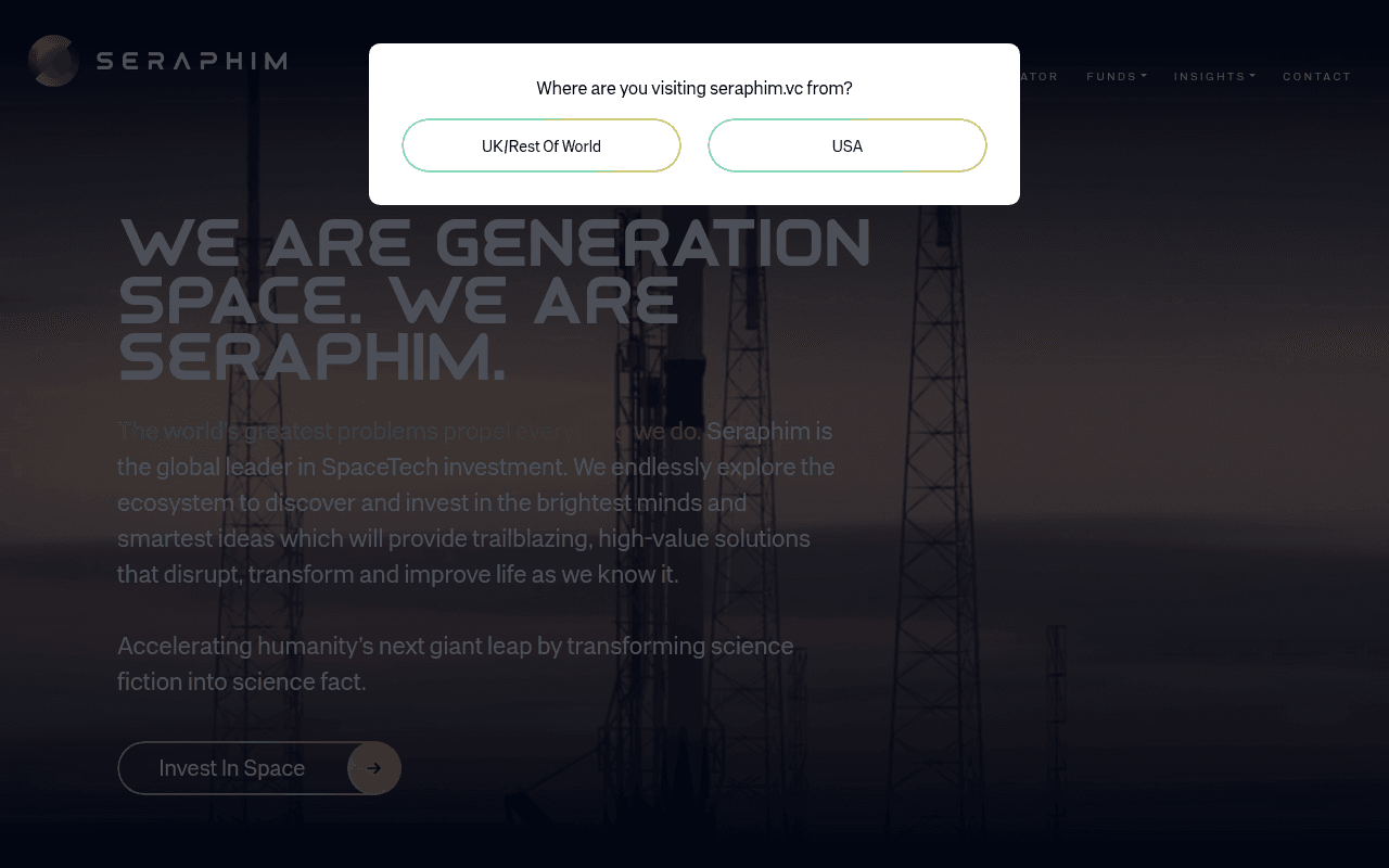 Seraphim Capital website preview
