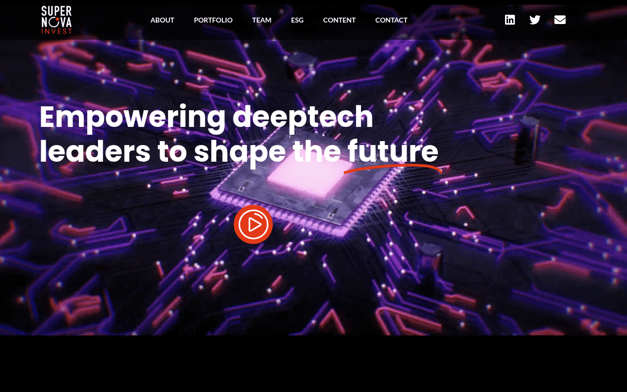 Supernova Investors website preview