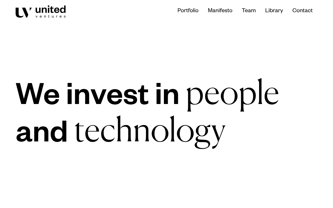 United Ventures website preview