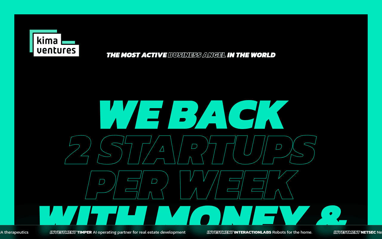 Kima Ventures website preview