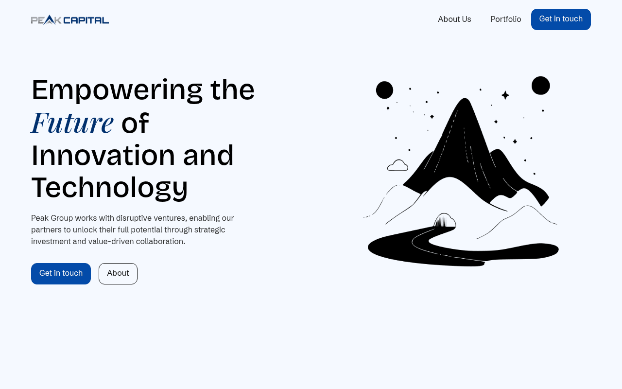 Peak Invest Group website preview