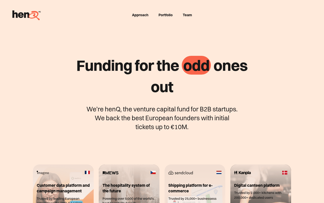Henq website preview