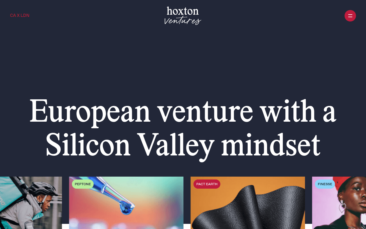 Hoxton Ventures website preview