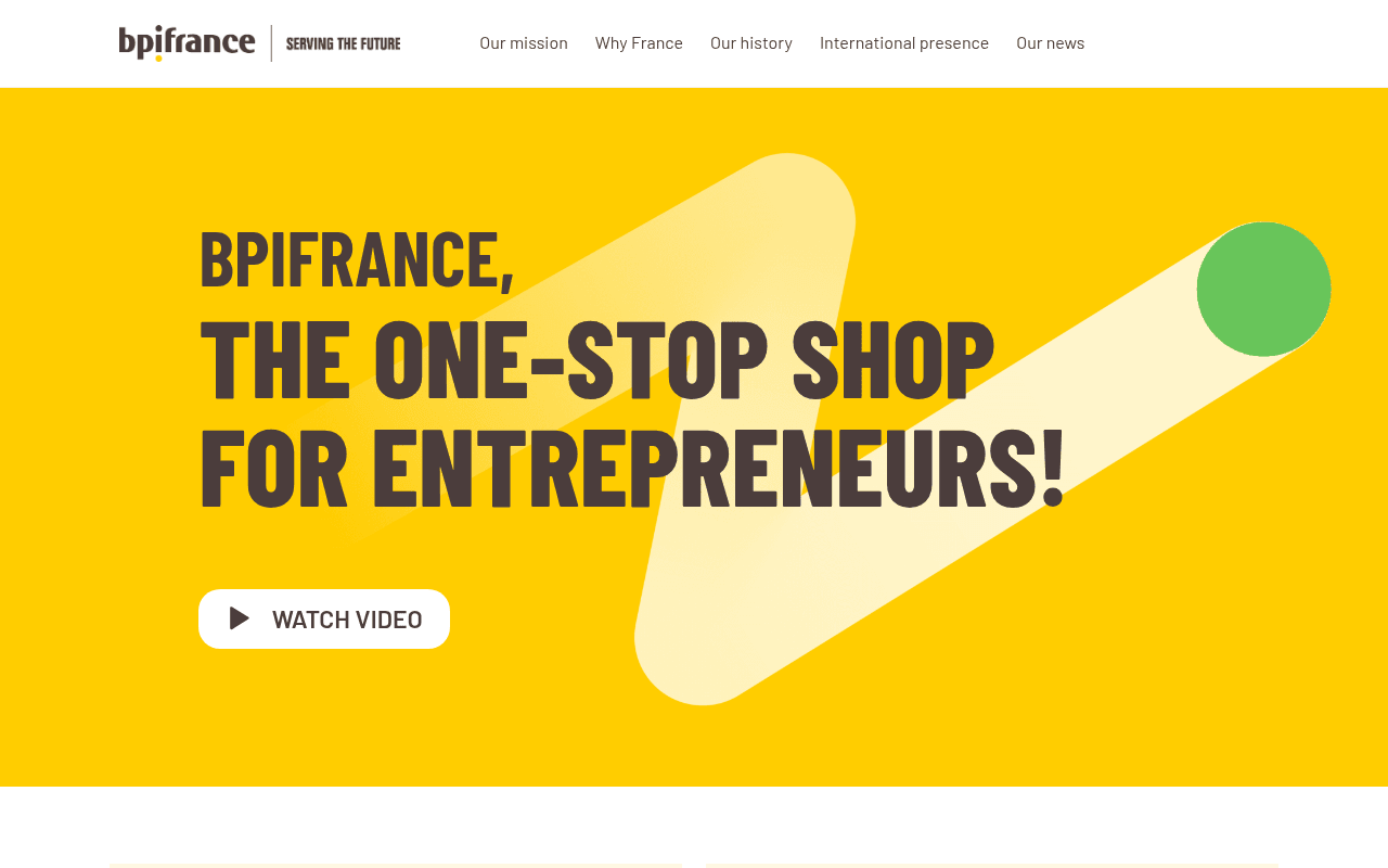 Bpifrance website preview